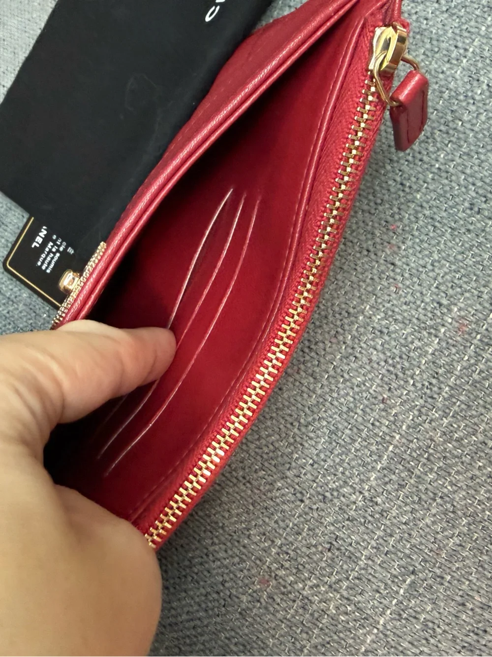 CHANEL CC mademoiselle slim zippy wallet